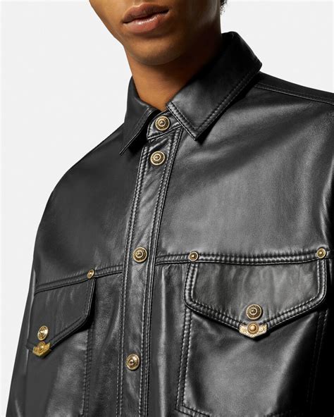 versace leder jacke|Versace jackets for men.